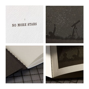 Produktfotografie für Büropa/Kaligraph: Heft mit dem Titel ’No more Stars’